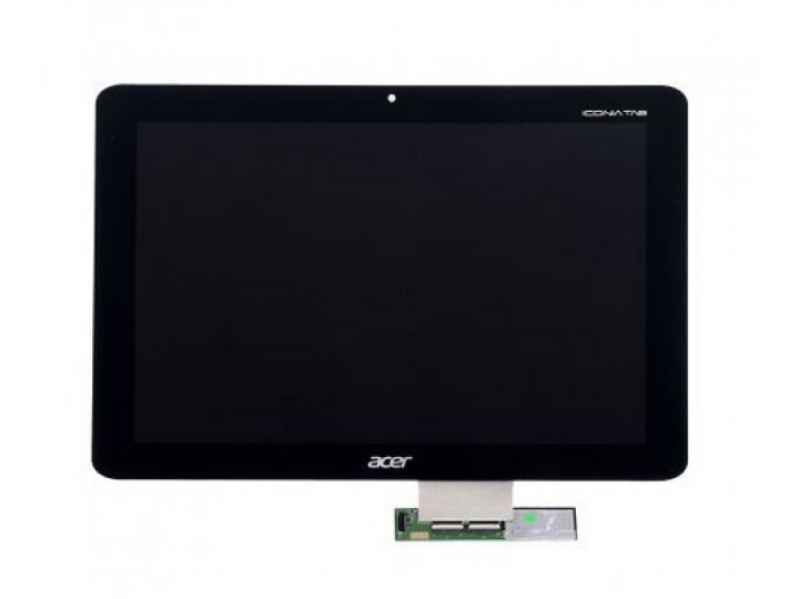 Фирменный LCD-ЖК-сенсорный дисплей-экран-стекло с тачскрином на планшет Acer Iconia Tab A210/A211 черный и инс..