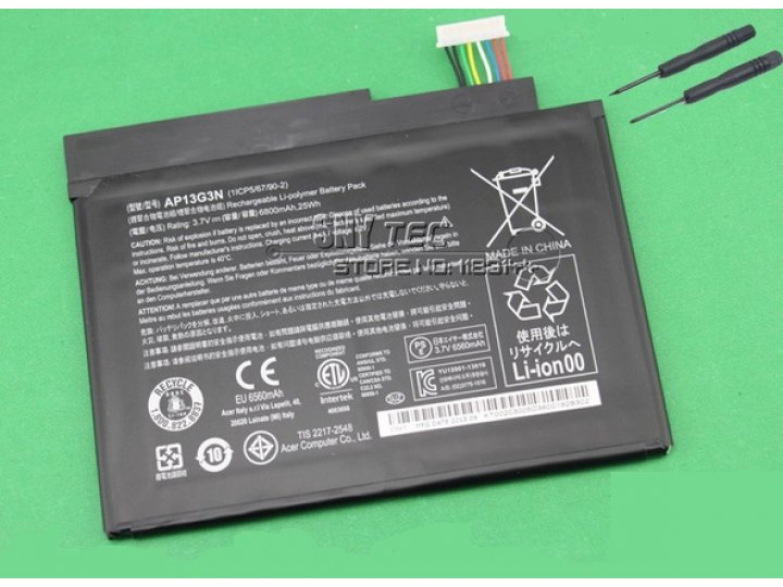 Фирменная аккумуляторная батарея 6800mAh AP13G3N  на планшет   Acer Iconia Tab W3-810/W3-811 + инструменты для..