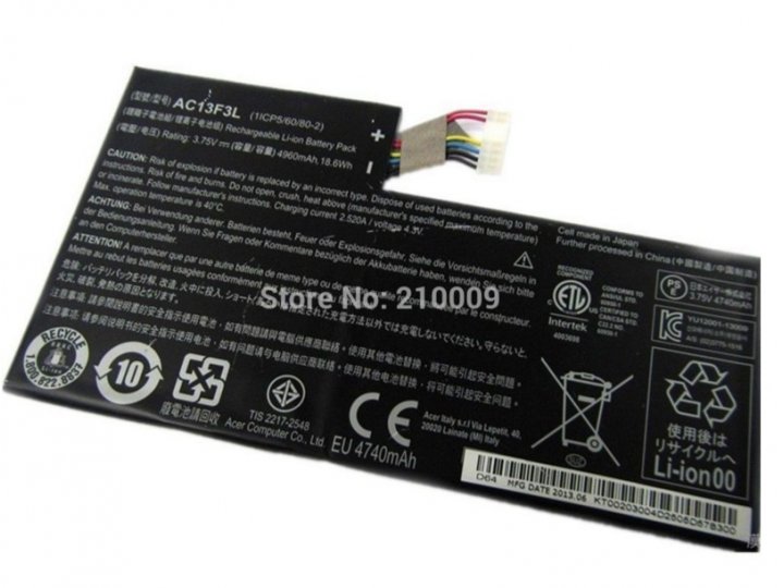 Фирменная аккумуляторная батарея  5340 mah AC13F8L на планшет Acer Iconia Tab W4-820/W4-821 + инструменты для ..