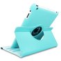 Фирменный чехол-обложка для iPad 2 (2011) / iPad 3 (2012) / iPad 4 (2012) - A1395, A1396, A1397, A1416, A1430, A1403, A1458, A1459, A1460 роторный оборотный поворотный кожа голубой
