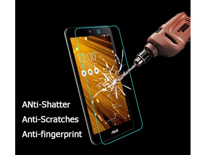 Фирменное защитное закалённое противоударное стекло для планшета ASUS MeMO Pad 8 ME181C 8.0 из качественного я..