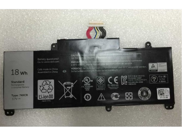 Фирменная аккумуляторная батарея  4860mAh 74XCR на планшет Dell Venue 8 Pro + инструменты для вскрытия + гаран..