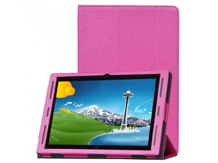 Фирменный чехол-футляр-книжка для HP x2 210 ( G1/ L5G94EA / P5U17AA / T6T52PA) 10.1 розовый кожаный..
