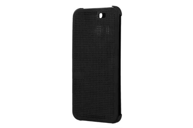 Фирменный оригинальный умный чехол Dot View flip case для HTC Butterfly 2 B810X черный