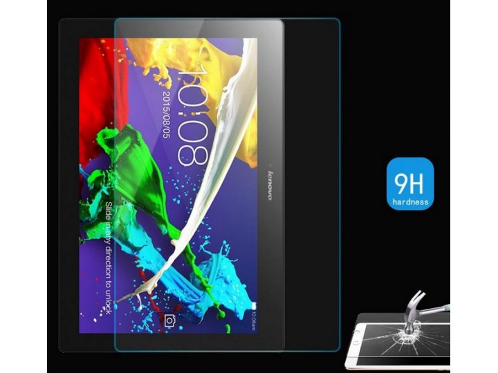 Фирменное защитное закалённое противоударное стекло для планшета Lenovo Tab 2 A10-70L/ A10-70F из качественног..