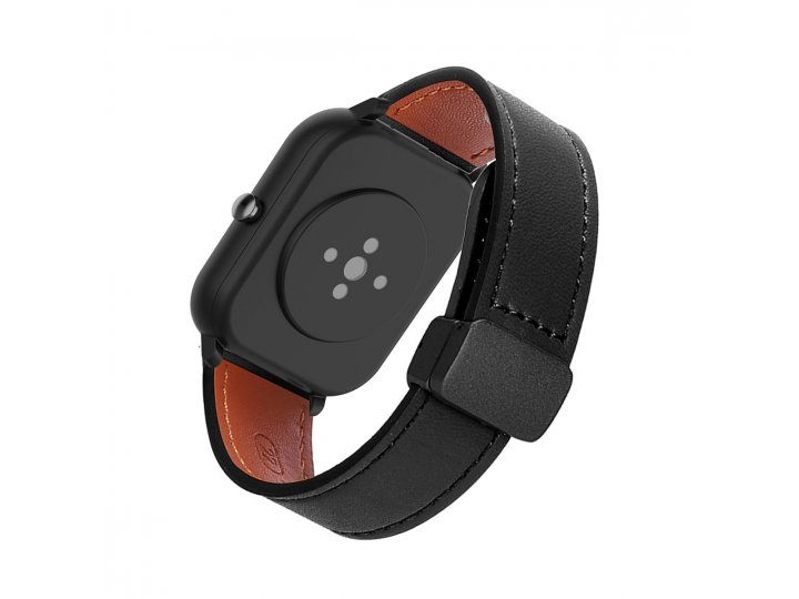 20 мм кожаный ремешок MyPads для Xiaomi Amazfit Bip / Bip Lite / Bip S / Bip S Lite с магнитным замком..
